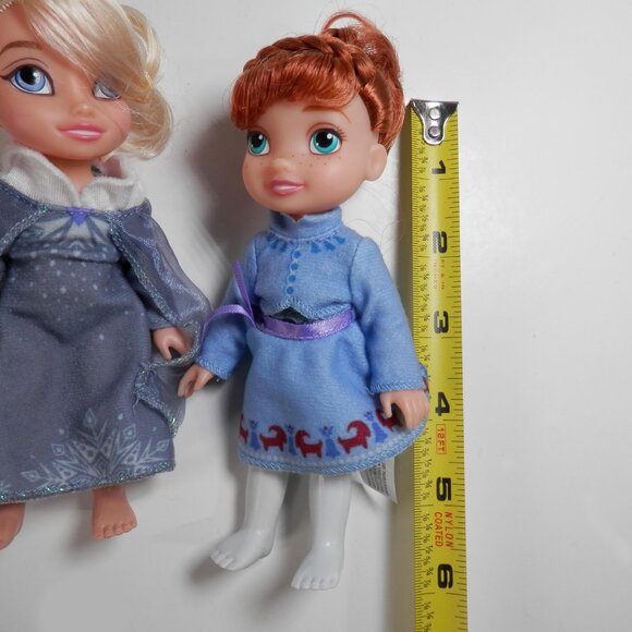 2017 Olaf's Frozen Adventure Elsa & Anna Petite 6" Doll Gift Set Princess Jakks - Picture 10 of 11